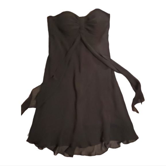 White House Black Market Cocktail Dress. Size Zero. Feels like silk over satin. - Picture 1 of 10